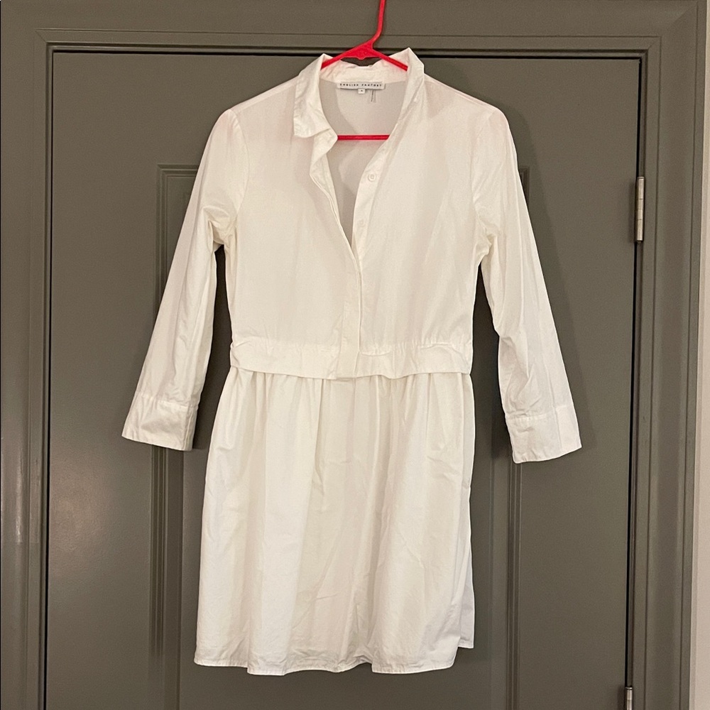 English Factory Ivory Shirt Dress